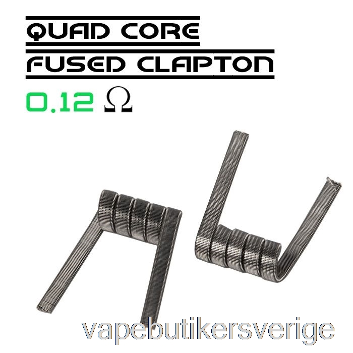Vape Sverige Wotofo Comp Wire - Förbyggda Spolar 0,12 Ohm Fyrkärniga Fused Clapton - Paket Med 10